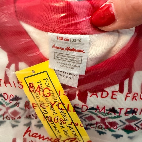 Hanna Andersson Dear Deer LJ Pajama Set NWT - Picture 3 of 6